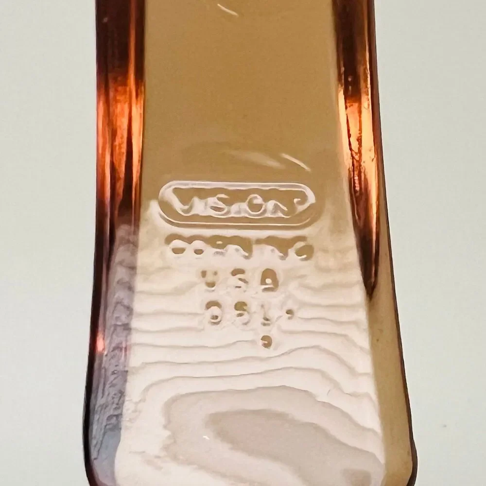 CORNING VISION Amber Glass 0.5L Sauce Pan Pot With Lid P81C